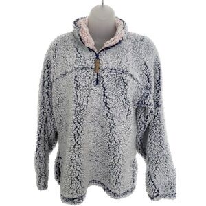 Blue Star fuzzy warm adorable pullover